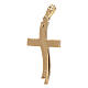 Kreuz Anhänger Gold18Kt Welle-Form 3.05gr s2