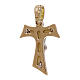 Tau Kreuz mit Kruzifix Gold 18Kt zweifarbig 2.55gr s2