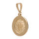 Pingente Medalha Milagrosa ouro 18K strass brancos 1,7 gr s2
