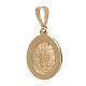 Miraculous Medal pendant 18-carat gold white crystals 1.7 gr s2