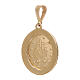 Wunderbare Medaille Gold 18Kt und weissen strass 2.6gr s2