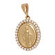 Miraculous Medal pendant, yellow gold and strass, 2.6 g s1