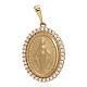 Miraculous Medal pendant, 18K gold and strass, 3.4 g s1