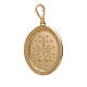 Miraculous Medal pendant 18-carat gold white crystals 3.4 gr s2