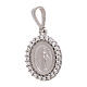 Miraculous Medal pendant, white gold and rhinestones, 1.7 g s1
