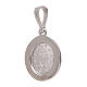 Miraculous Medal pendant, white gold and rhinestones, 1.7 g s2