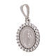 Pendentif Vierge Miraculeuse or blanc strass 1,7 gr s1