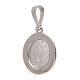 Pendentif Vierge Miraculeuse or blanc strass 1,7 gr s2