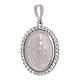 Miraculous Medal pendant 750/00 white gold crystals 3.4 gr s1