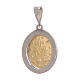 Wunderbare Medaille Weissgold 18Kt und hellblauen strass 2.6gr s2