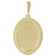 Pendente Medaglia Miracolosa oro 18 carati strass azzurri 3,5 grammi s2