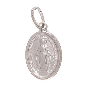 Miraculous Medal pendant, white gold, 1.2 g