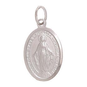 Ciondolo Medaglia Miracolosa oro bianco 750/00 1,8 grammi
