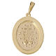 Pendente Medaglia Miracolosa oro giallo 18 carati strass neri 3,4 grammi s2
