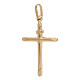 18K gold polished cross pendant, 1.1 grams s2