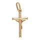 Pendentif croix Christ or jaune 750/00 0,8 gr s2