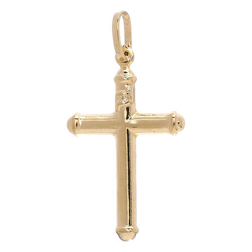 Cruz pingente ouro amarelo 18K INRI 1,3 gr 1