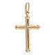 Cruz pingente ouro amarelo 18K INRI 1,3 gr s2