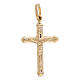 Cross-shaped pendant with body of Christ, 750/00 polished yellow gold, 1.5 g s1
