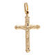 Pendentif crucifix or jaune 750/00 brillant 1,5 gr s1