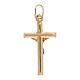 Crocefisso pendente squadrato oro giallo 18 kt 1,2 gr s2
