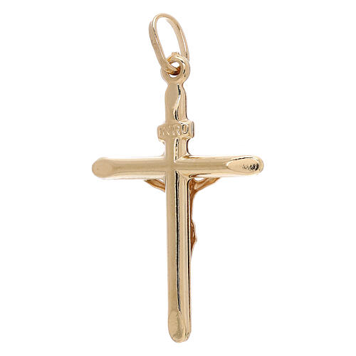 Crucifix pendant, 18k gold, 1.6 g 2