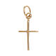 Thin cross-shaped pendant, 750/00 yellow gold, 0.65 g s2