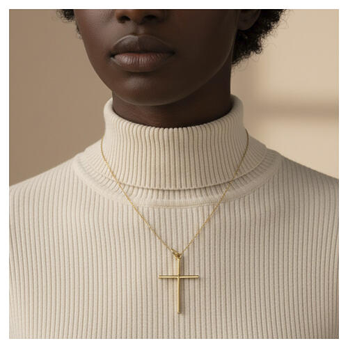 Pendentif croix fine or jaune 750/00 0,65 gr 3