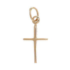 Pendente croce sottile oro giallo 750/00 0,65 gr