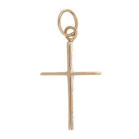 Croce pendente sottile oro giallo 18 kt 1,15 gr