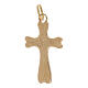 Kreuz Anhänger zweifarbigen Gold 750/00 4.5gr s2