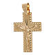 Cruz colgante escuadrada Cristo rayos oro 18 quilates 1 gr s1