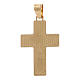 Cruz colgante escuadrada Cristo rayos oro 18 quilates 1 gr s2