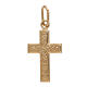 Cross pendant 750/00 gold guilloches 0.7 gr s1