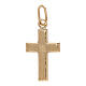 Cross pendant with satin rays, 18K gold, 0.7 g s1