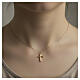 Pendentif croix rayons satinés or 18K 0,75 gr s2