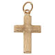 Pendente croce raggi satinati oro 18 kt 0,7 gr s1