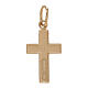 Pendentif croix or bicolore 750/00 0,7 gr s2