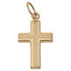 Pendentif croix or bicolore 750/00 0,7 gr s1