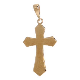 Croix pendentif or jaune 18K Christ 1,2 gr
