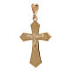 Croix pendentif or jaune 18K Christ 1,2 gr s1