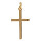 Pendente croce oro giallo 750/00 incrocio satinato 1,1 gr s2