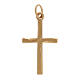 Cruz colgante cruce satinado oro 18 k 0,85 gr s1