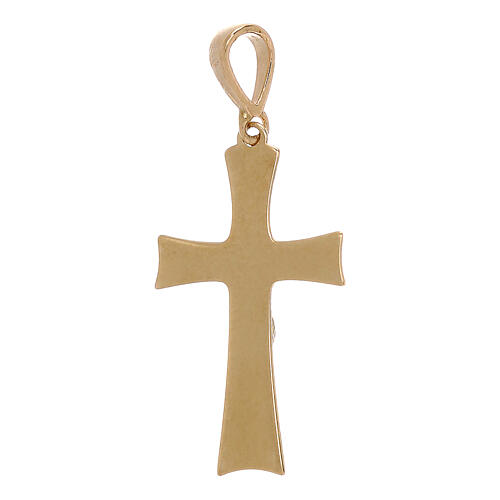 Cross pendant with Christ in 18 kt gold 0.85 gr 2
