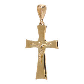 Colgante cruz lámina Cristo oro 18 k 0,85 gr