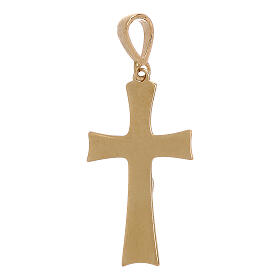 Pendentif croix plaque Christ or 18K 0,85 gr