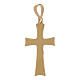 Pendente croce lastra Cristo oro 18 kt 0,85 gr s2