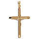 Two-tone crucifix pendant in Degussa gold 3.1 gr s2