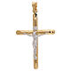 Colgante crucifijo bicolor oro Degussa 3,1 gr s1