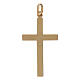 Colgante cruz bicolor detalles geométricos oro 750/00 1,1 gr s2
